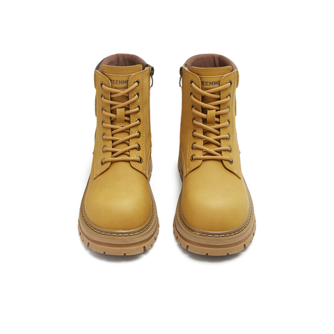 天美意2025冬新款复古百搭户外休闲工装靴短靴女靴KDX15DD5