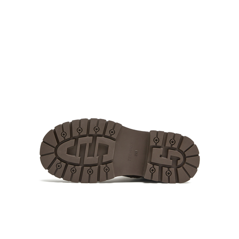 天美意2025冬新款复古百搭户外休闲工装靴短靴女靴KDX15DD5