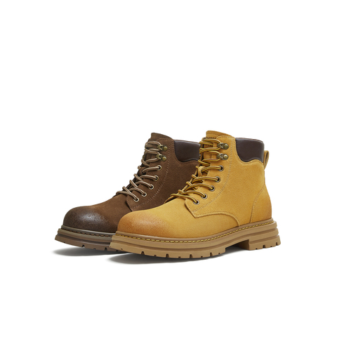 天美意2025冬新款厚底马丁靴潮酷时尚简约休闲女短靴KDX17DD5