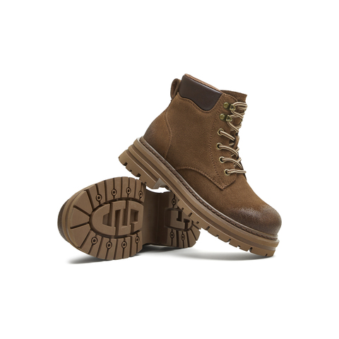 天美意2025冬新款厚底马丁靴潮酷时尚简约休闲女短靴KDX17DD5