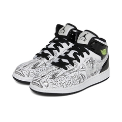 Nike耐克2021年新款中性大童AIR JORDAN 1 MID SE (GS)篮球鞋DC4099-100