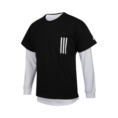 Adidas Kids阿迪达斯小童2021男大童YB 2in1 TEE Q3套头衫H07287