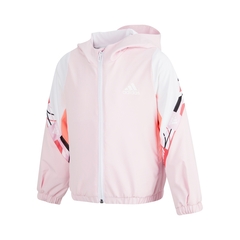 Adidas Kids阿迪达斯小童2022女小童LG STRWV JKT梭织茄克HD9987