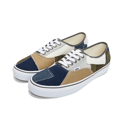 VANS万斯 2022年新款中性Authentic Patchwork帆布鞋/硫化鞋VN0000SECMA